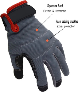 Guantes de mecánico de medio dedo para hombre resistentes hechos a medida, cómodas tareas de taller, venta al por mayor para uso diario - Product Image 6