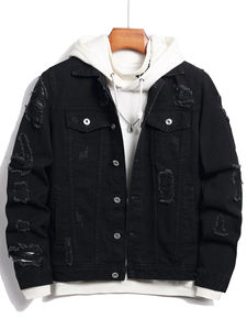 Pantalones vaqueros desgastados lavados con ácido/piedra para hombre en la mejor calidad con colores personalizados y logotipo personalizado Venta caliente - Product Image 6