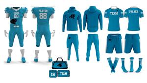 Uniformes de fútbol americano con impresión por sublimación personalizada de calidad superior, paquete completo de equipo para hombres y jóvenes, ropa de fútbol americano - Product Image 2