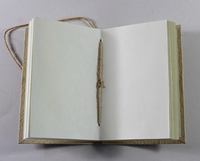 Papier de coton recyclé fait à la main écologique Style antique Khata Bahi Vintage Journal papier de chanvre couverture souple