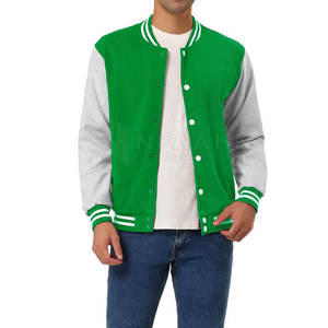 Chaqueta de invierno esponjosa, chaqueta de Letterman Varsity de moda con ajuste cómodo para uso diario, chaqueta Letterman - Product Image 1