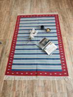 Baumwoll-Hochflor-Teppich mit Marokkanischem Abstraktem Muster, Handgeknüpft, Rutschfest, Haustierfreundlich, Waschbar, Maßgefertigt für Heim- und Gewerbenutzung