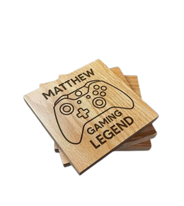 Posavasos de Madera de Acacia para Sala de Estar y Comedor, Juego de Cuatro Posavasos de Té, Nuevo Diseño, Accesorios de Cocina, Tamaño Pequeño - Product Image 2