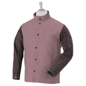 Calidad Premium logotipo personalizado diseño cuero seguridad soldadura chaqueta soldador chaquetas 2022 - Product Image 6