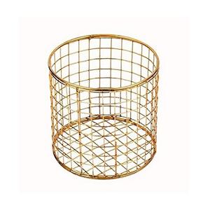 Panier en fil de fer couleur or design antique Panier de taille personnalisée de qualité supérieure pour accessoires de cuisine - Product Image 3