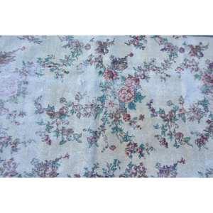 Alfombra de lana turca Beige de 3x6, 8 pies Vintage, área grande, tejido plano, alfombra para sala de estar, patrón de retazos, respaldo de látex para decoraciones - Product Image 5