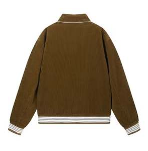 Nouvel arrivage de manteau en cuir PU avec logo personnalisé pour le baseball et la qualité de la manufacture Vestes pour hommes surdimensionnées avec broderie et vêtements de rue - Product Image 3