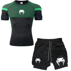 Ensemble de compression Anime Venom pour hommes, t-shirts de sport pour la salle de sport, shorts de course respirants, séchage rapide, rashguard de sport, ensemble de vêtements de sport - Product Image 5