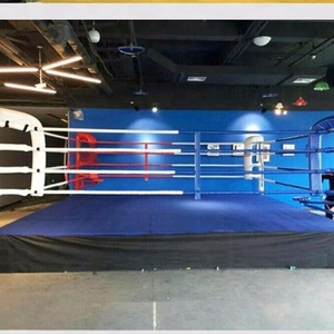 Vente en gros ring de boxe personnalisé complet jupe latérale en tissu CORDURA avec quantité minimale de commande bas à vendre - Product Image 1