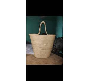 Recién llegado, bolso de mano de lino ecológico, bolsa de yute con logotipo personalizado impreso, Asa de viaje reutilizable, regalo, compras, bolsa abierta con cremallera a la venta - Product Image 1