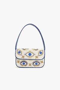 Sac de soirée en coton perlé fait à la main en gros pour femmes pochette de fête d'inspiration ethnique au design géométrique sérigraphié - Product Image 5