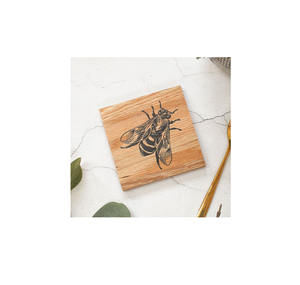 แผ่นรองแก้วทำด้วยมือทำจากไม้ - Product Image 3