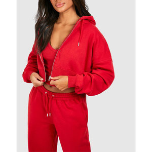 Por encargo Zip up Sudadera con capucha Mujeres Chándales Entrenamiento Joggers Conjuntos Mujeres Dos Piezas Chándal Conjuntos - Product Image 4