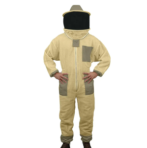 Costume d'apiculteur en coton kaki sur mesure unisexe à la mode, vêtements de sécurité de meilleure qualité, raisonnables et entièrement ventilés - Product Image 5
