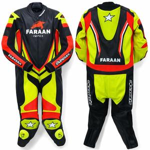 Custom Leather Racing Motorbike Suit <b>One</b> Piece Track Wear Cowhide Biker Protective Best Quality Genuine Leather Motorbike Suit - Product Image 6