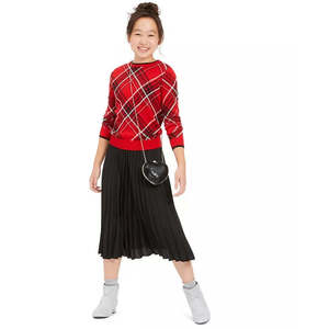 Maglione Familiare a Quadri Rossi Taglia Grande Charter Club per Ragazze per Outfit Coordinati - Product Image 3