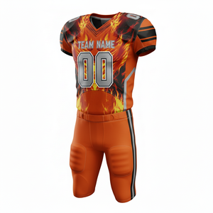 ชุดอเมริกันฟุตบอลแบบเต็มชุดสั่งทำพิเศษสำหรับผู้ชาย เด็ก วัยรุ่น และผู้ใหญ่ ชุดกีฬาทีมแบบปรับแต่งได้ รวมถึงเสื้อเจอร์ซีย์ กางเกง และไซส์พลัส - Product Image 4