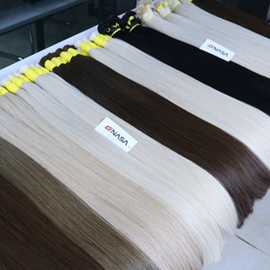 Extensions de cheveux humains en vrac au prix de gros fournisseurs vietnamiens toutes les couleurs par Nasa Hair 100 grammes toutes les couleurs 60 cm - Product Image 1