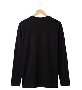 เสื้อยืดแขนยาวยูนิเซ็กซ์ ผ้าฝ้าย 100% 240 กรัม พิมพ์ลายวินเทจ ดีไซน์ขาดๆ  โลโก้ด้านหน้า คอกลม ผ้าถัก สไตล์ลำลอง สตรีทแวร์ รับผลิตแบบ OEM - Product Image 2
