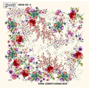 Reyyan İpek Écharpes et châles traditionnels Yazma Modèle 3 en Renk 3 - Product Image 1