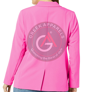 Top Vente Outwear Femmes Blazer Avec Utilisation De Blazers En Matériau De Haute Qualité À Vendre Fabrication Au Pakistan - Product Image 4