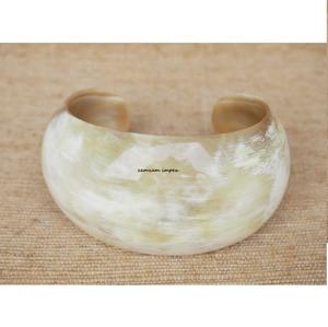Pulsera de cuerno de Búfalo en forma de cúpula natural hecha a mano, pulsera de declaración de moda sostenible ecológica, joyería para amantes - Product Image 4