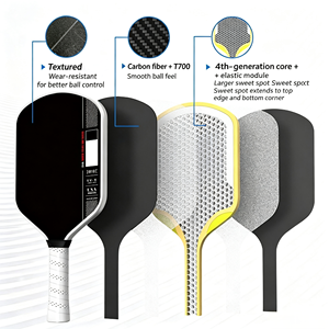 Pagaie de pickleball en fibre de carbone T700 avec <span class=keywords><strong>surface</strong></span> rugueuse, mousse EVA <span class=keywords><strong>Pro</strong></span> Series, épaisseur 14mm/16mm, noyau alvéolé thermoformé - Product Image 3