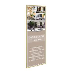 Modern Gold Poster <b>Frame</b> 30.5 X 91.5cm Square Metal <b>Photo</b> Display for Home Decor <b>A2</b>/A4/16x20 Sizes Available - Product Image 1