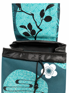 Lake Blue <b>Foldable</b> Shopping Cart 2 Wheels Textile Roll Container Steel Frame <b>trolley</b> - Product Image 5