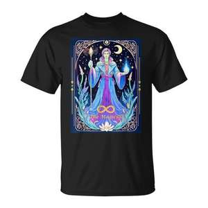Camiseta Tarot Card The Magician 1, unisex, talla mediana para adultos, diseño con estampado gráfico, tema mágico - Product Image 1