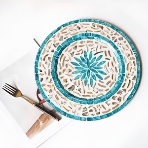 Napperons nacrés pour décoration de table à manger top vente mosaïque MOP coquilles napperon - Product Image 3