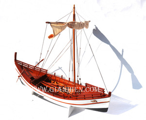 Gia Nhien Fabricant Approuvé Conception Personnalisée Bas quantité minimale de commande Grec Kyrenia MODÈLE DE BATEAU EN BOIS-MODÈLE DE BATEAU EN BOIS - Product Image 3