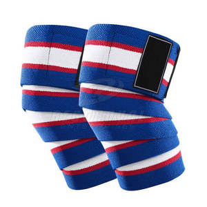 Genouillères de fitness longues personnalisées à haute élasticité Offre Spéciale OEM enveloppes de genou d'haltérophilie de fitness à usage intensif - Product Image 2