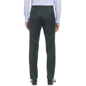 Pantaloni da Abito Verdi Hugo Boss da Uomo, Vestibilità Moderna Super Flex, Vita Media, in Tessuto Pettinato, con Cerniera, Antipiega, Taglia 38 - Product Image 2