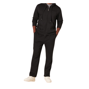 Sudadera con capucha de lana de algodón 100% para hombre, ropa de invierno cómoda transpirable HeavyGSM de alta calidad, cremallera completa bordada - Product Image 2