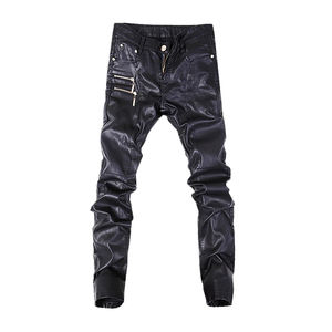 Pantalon en cuir pour hommes, Design personnalisé de haute qualité, à la mode, meilleure vente, 100% - Product Image 6