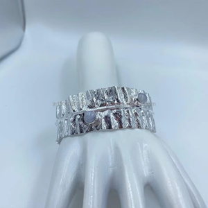 Intricately Carved Silver <b>Charm</b> <b>Bracelets</b> Unique Handmade Bangles <b>for</b> Stylish Special Occasions Fashion Jewelry - Product Image 1