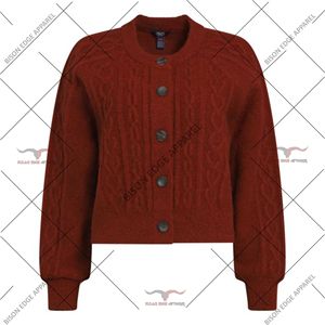 Women’s Cable Knit <b>Cardigan</b> Button Up Soft Winter Sweater Casual Long Sleeve OEM - Product Image 6