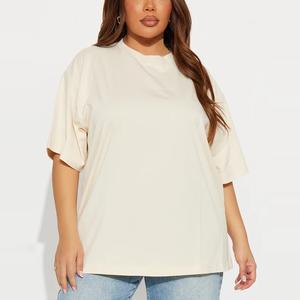 Camiseta de Manga Corta Personalizada para Mujer, Talla Grande, 100% Algodón, Secado Rápido, Ecológica, para Todas las Temporadas, Opciones de Logotipo Personalizado, Hecho en BD - Product Image 3