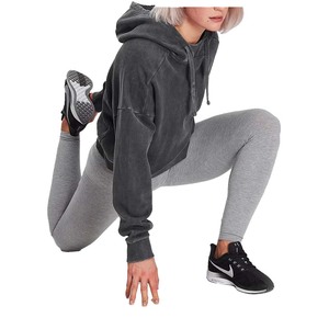 เสื้อกันหนาวผู้หญิงโอเวอร์ไซส์ผ้าโพลีเอสเตอร์ผ้าฝ้ายโพลีเอสเตอร์ลวดลายสีพื้นลำลองสำหรับฤดูหนาว - Product Image 2