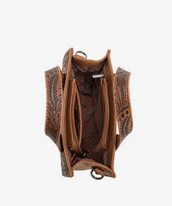 Customizable Genuine Leather Women's <b>Tote</b> Hand Purse Cotton <b>Fabric</b> Multipurpose Shoulder Shopping <b>Bag</b> Zipper Closure Portable - Product Image 6