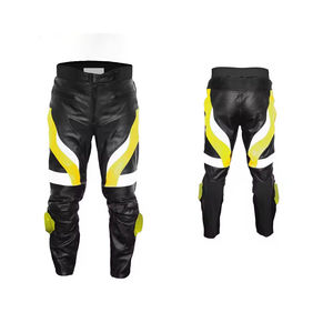 Pantalón de moto de carreras hecho a medida equipo de seguridad de cuero original transpirable con protección a prueba de viento - Product Image 4
