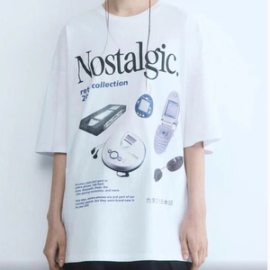 T-shirt graphique vintage, imprimé rétro tech, streetwear, tee-shirt en coton personnalisé, décontracté, tendance de la mode estivale, personnalisé - Product Image 2