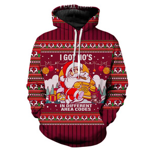 Sweat à capuche de Noël pour homme tendance, de haute qualité, graphique, chaud, pull de fête, tenue d'hiver élégante, sweat à capuche de Noël pour homme - Product Image 1