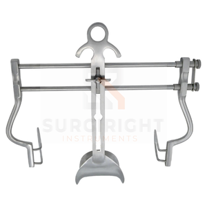 Retractor Abdominal Balfour con Hoja Lateral Fenestrada, Manual, Certificado CE, Fabricado en Acero Inoxidable de Grado Médico, Instrumentos Surgiright - Product Image 1