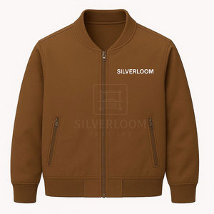 Chaqueta bomber de TPU elástica mecánica para hombre, 100% de poliéster, 150 GSM, ropa informal con puños acanalados y bolsillos ocultos con cremallera - Product Image 1
