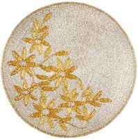 Napperons de Table en perles de verre coloré de haute qualité, nouvelle tendance, napperons de maison brodés de forme ronde, vente en gros