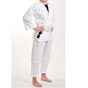Venta al por mayor de fábrica para hombres Judo Gi BJJ Karate Rash Guard uniforme de entrenamiento 100% algodón servicio OEM - Product Image 3