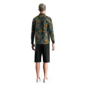 Camiseta informal de sublimación OEM Odm para hombre, camiseta de manga larga de alta calidad, camiseta Polo de Golf al por mayor, fibra de poliéster - Product Image 6
