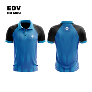 เสื้อยืดโปโลสำหรับผู้ชายระบายอากาศได้ดีพิมพ์โลโก้แบบ100% แห้งเร็วผ้าโพลีเอสเตอร์ - Product Image 3